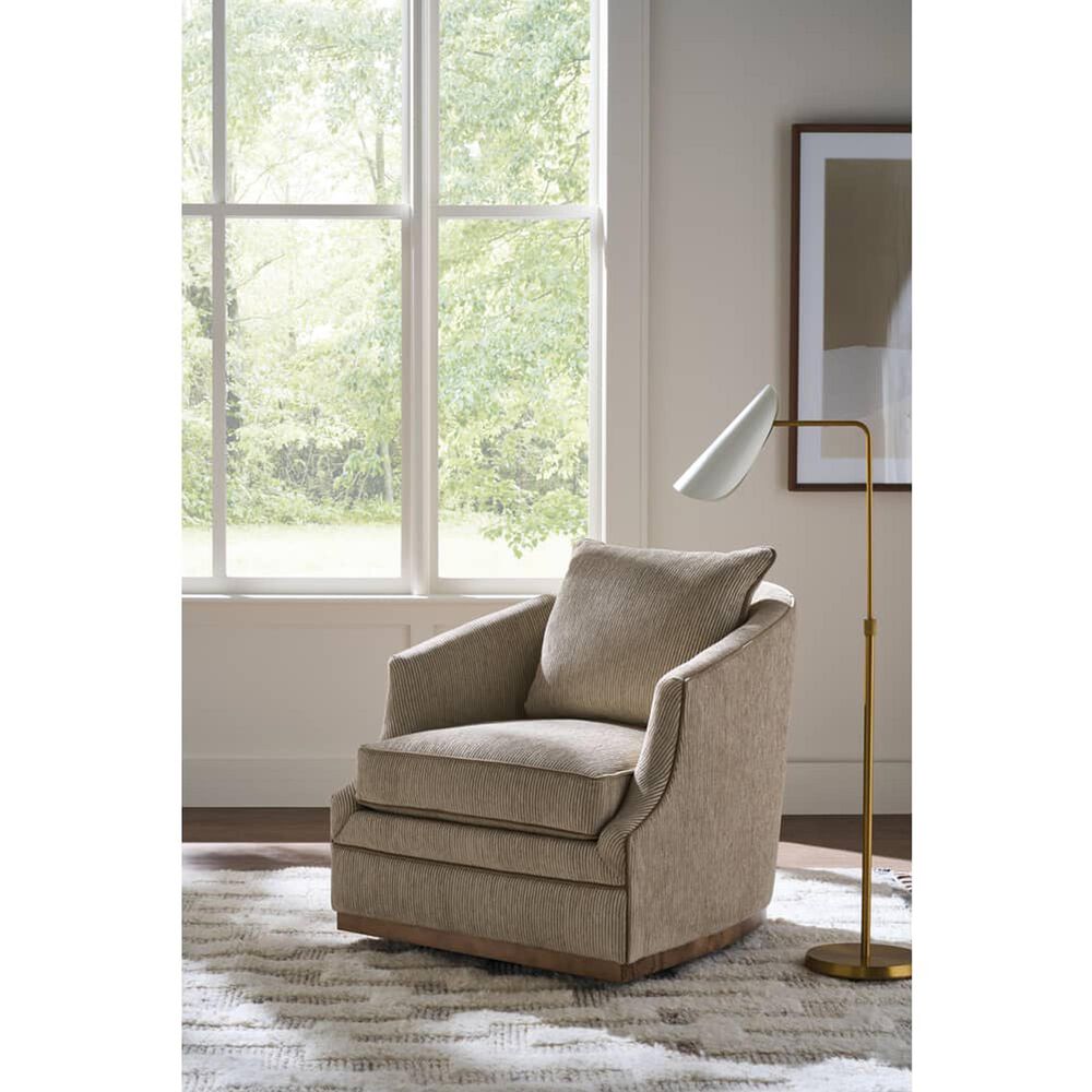 Rowe Furniture Emmerson Swivel Chair in Straw and Nugget, , large