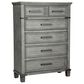 Ashley Russelyn 5 Drawer Chest in Gray, , large