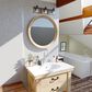 Vaxcel Carrington 3-Light Bathroom Vanity in Matte Black and Deep Walnut, , large