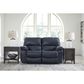 Ashley Leesworth Power Reclining Loveseat in Ocean, , large