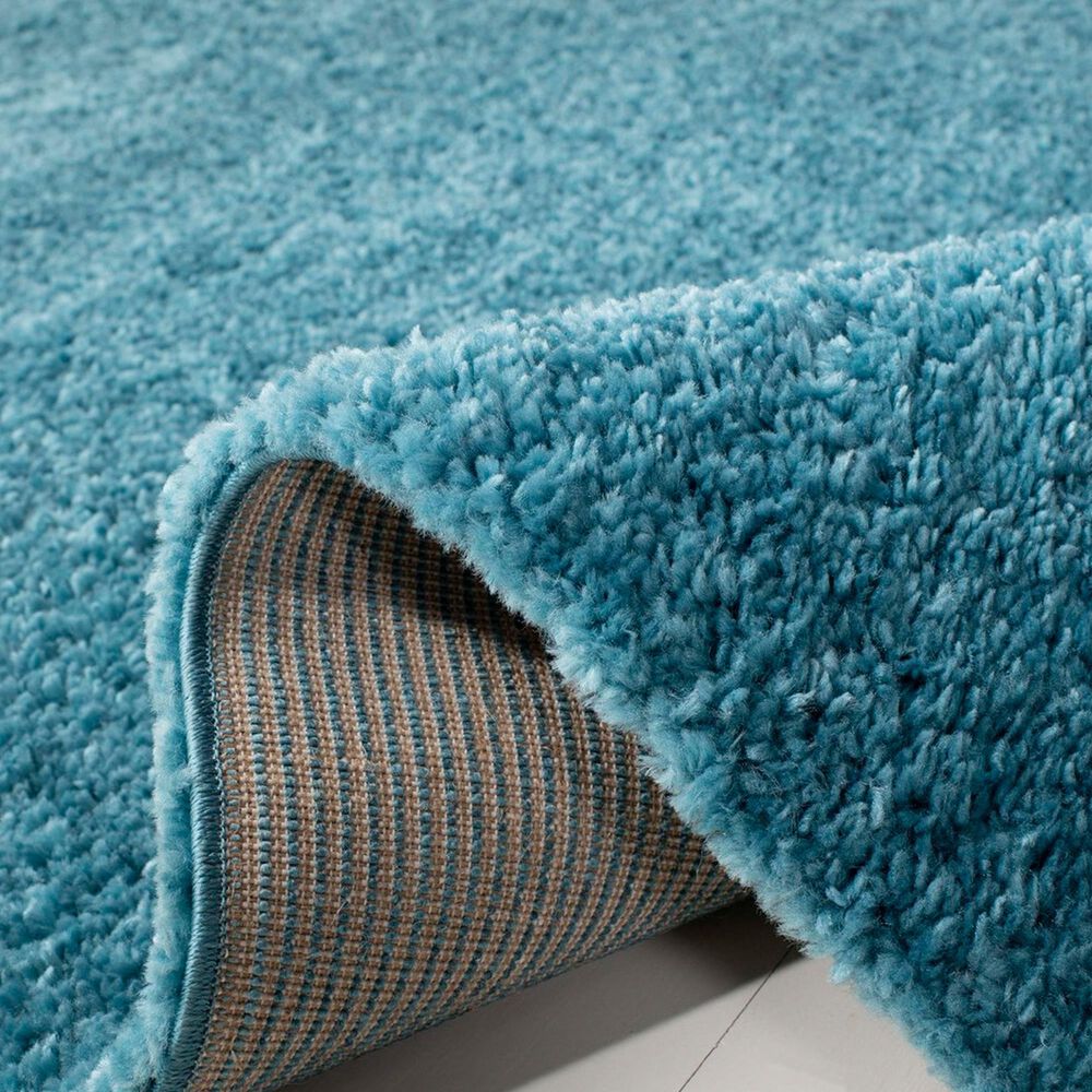 Safavieh August Shag 9&#39; Square Turquoise Area Rug, , large