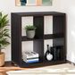 Linon Home Decor Galli 4-Shelf Bookcase in Espresso, , large