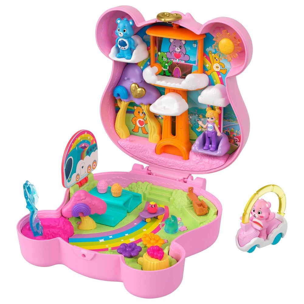Polly Pocket Care Bears Partnership Compact Doll with Accessories Set in Multicolor, , large