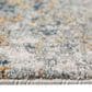 Amer Rugs Yasmin 9" x 13" Yellow and Blue Area Rug, , large