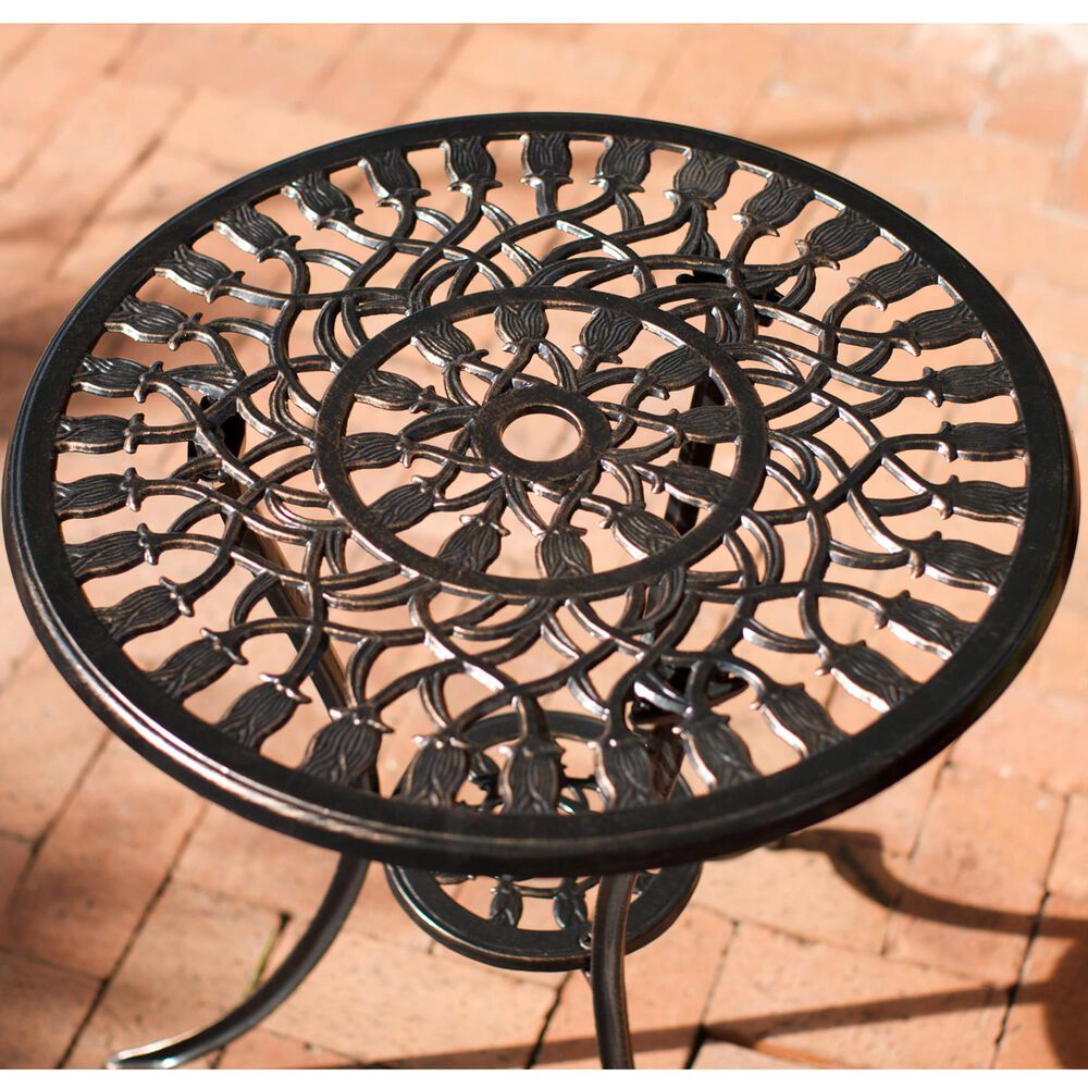 Hearth and Haven Nassau 3-Piece Bistro Set in Copper, , large
