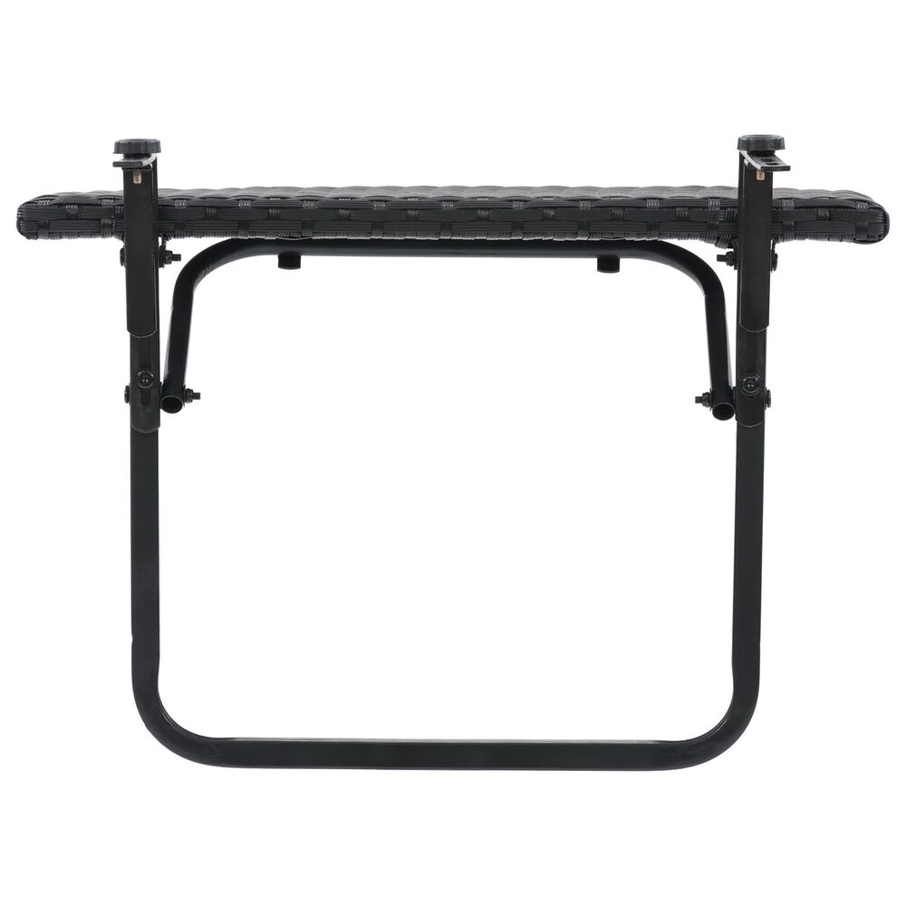 CorLiving Parksville Patio Balcony Table in Black, , large