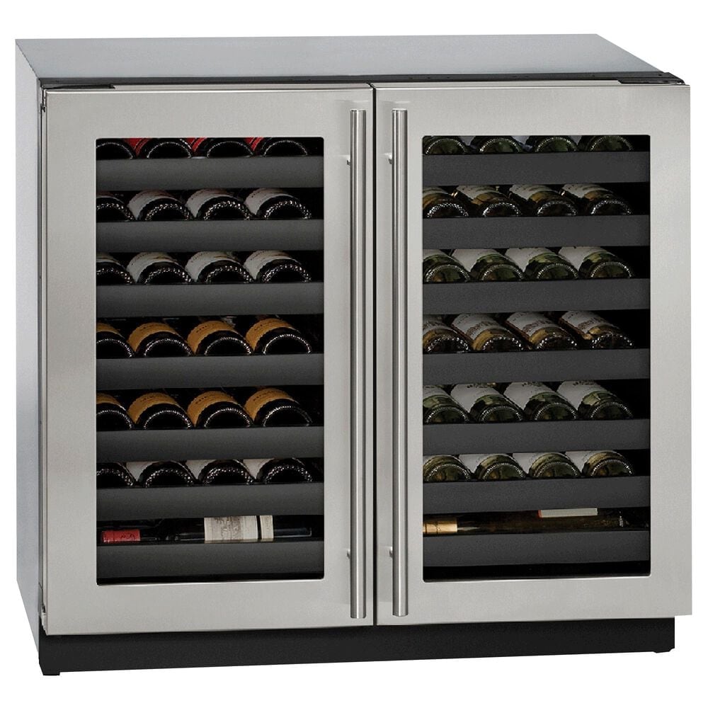 U-Line 36" Built-In Wine Cooler in Stainless Steel, , large