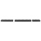 Maple and Jade 3-Piece Handmade Wall Shelf Set in Black, , large