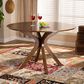 Baxton Studio Kenji 45" Dining Table in Walnut Brown - Table Only, , large