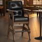 Hawthorne Furniture Tavern Spectator Barstool with Black Cushion in Whiskey, , large