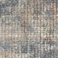 Nourison Quarry Abstract 2"2" x 10" Blue and Beige Runner, , large
