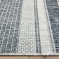 L&R Resources Sun Shower 5" x 8" Gray and Black Indoor/Outdoor Area Rug, , large