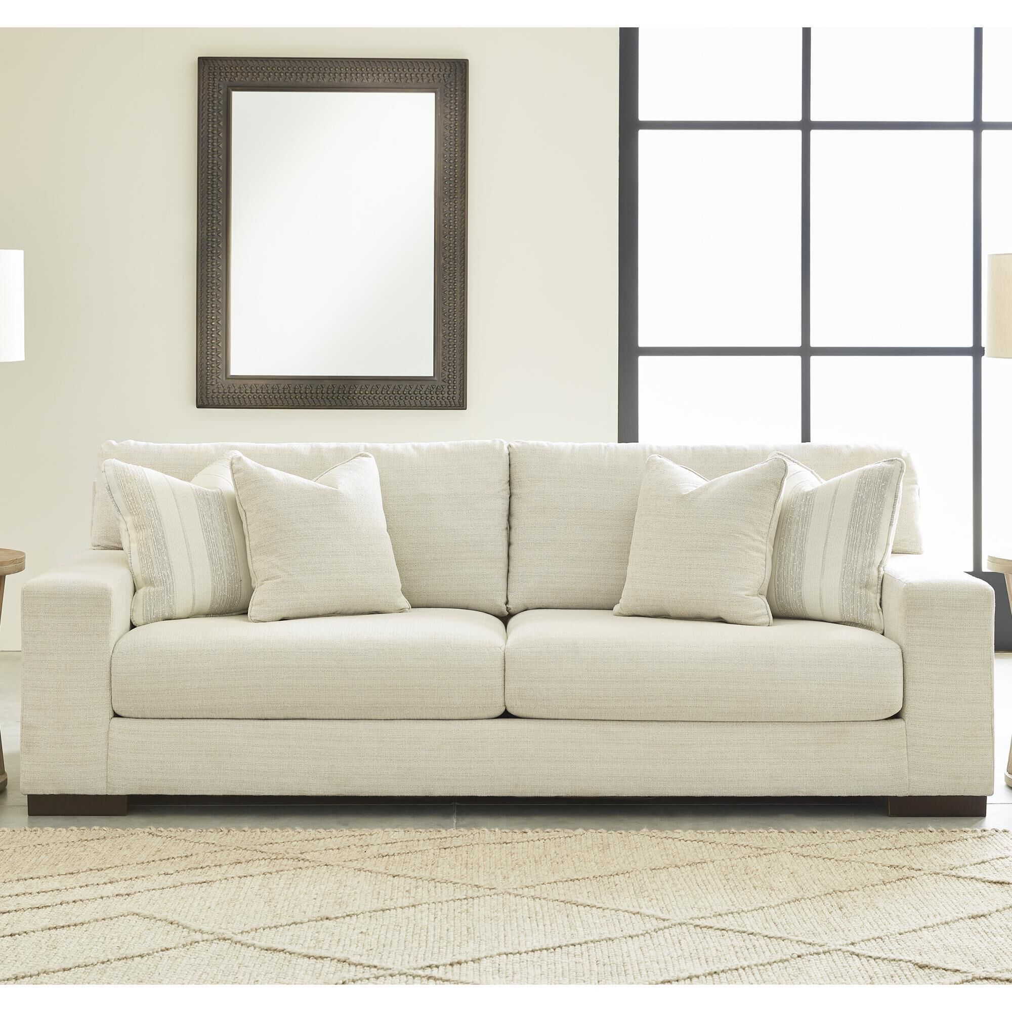 Ashley deep seat best sale sofa