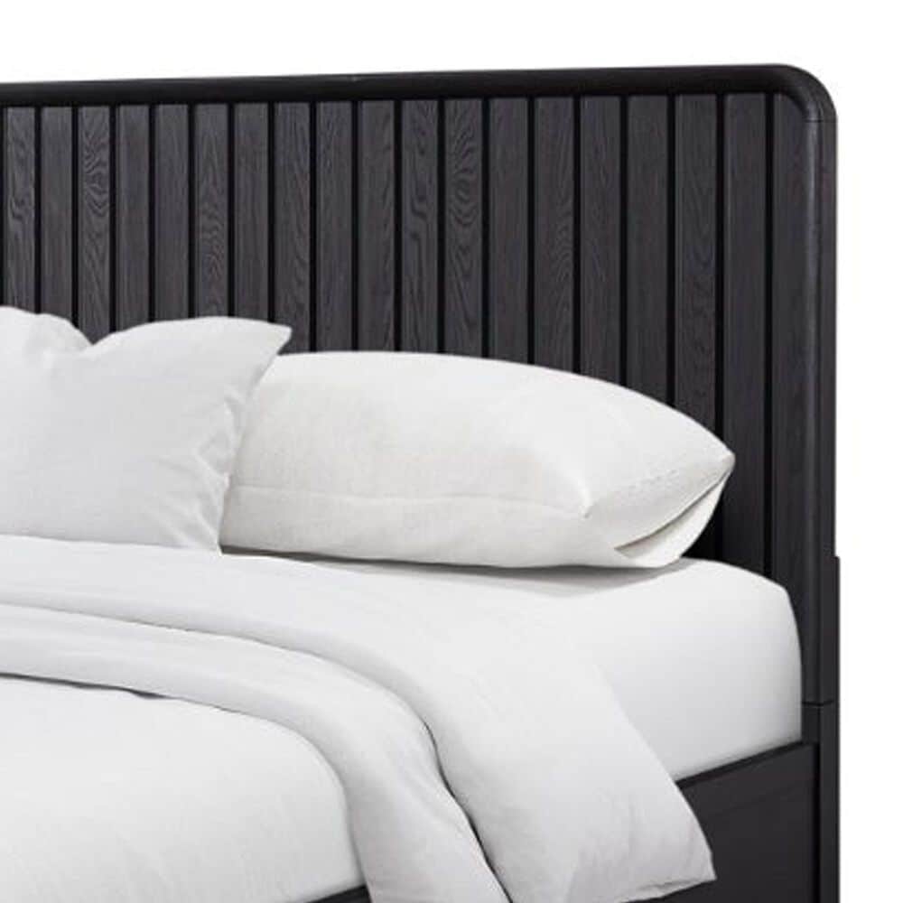 Sterling Timber Elure King Waterfall Panel Bed in Peppercorn, , large