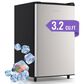 HOMLUX 3.2 Cu. Ft. Single Door Upright Freezer in Silver, , large