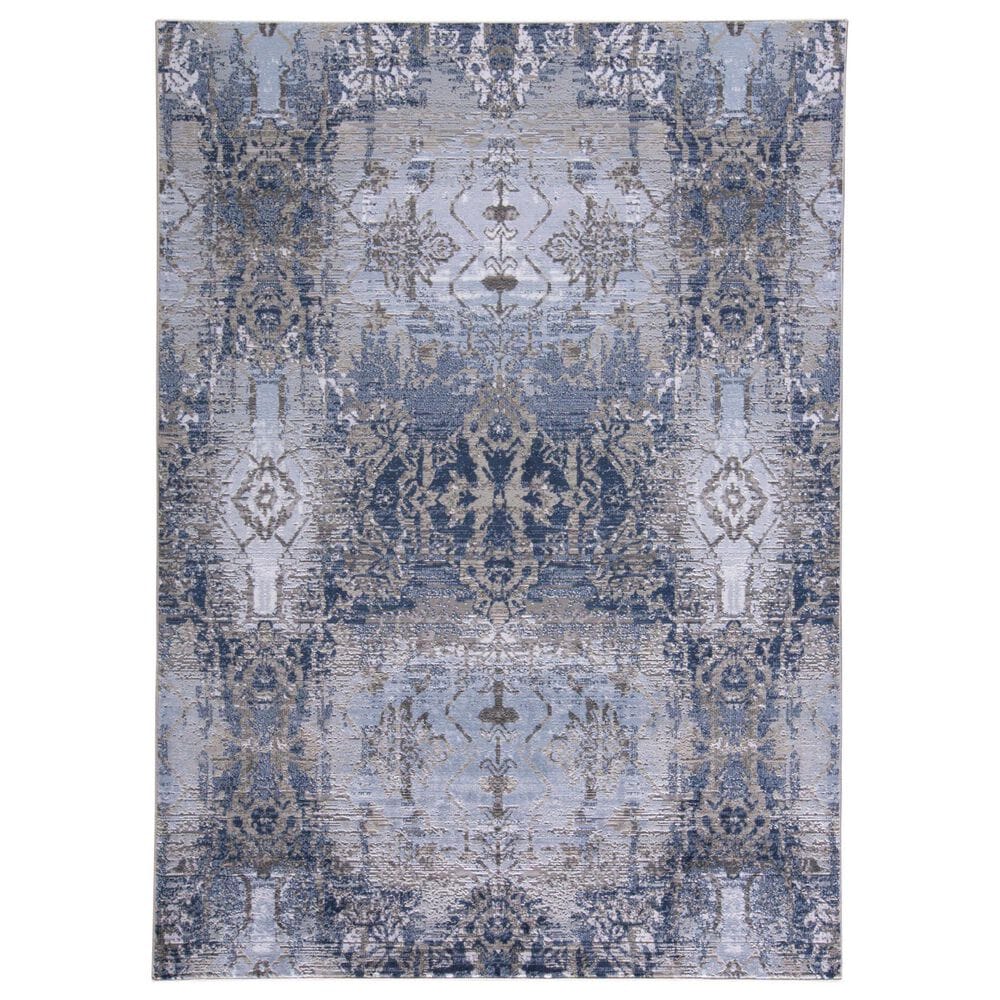 Feizy Gaspar 8" x 11" Light Blue and Sterling Area Rug, , large