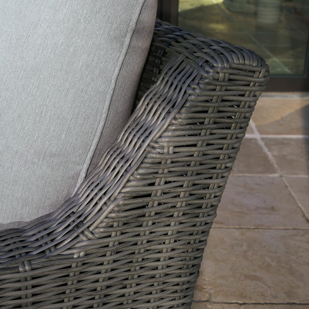 Ashley Elite Park Patio Swivel Lounge Chair in Gray, , large