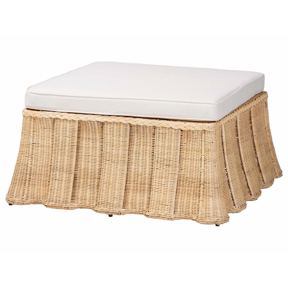 bali & pari Rotem Large Ottoman in Neutral, , large