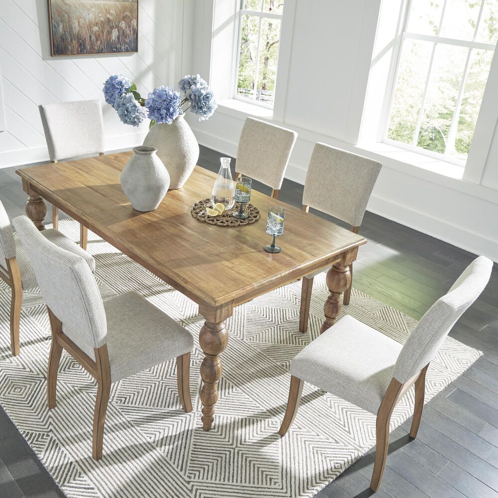 Ashley Rybergston Dining Table and 6 Chairs, , large
