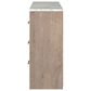 Ashley Senniberg 3-Piece King Panel Bedroom Set in Light Brown and White, , large