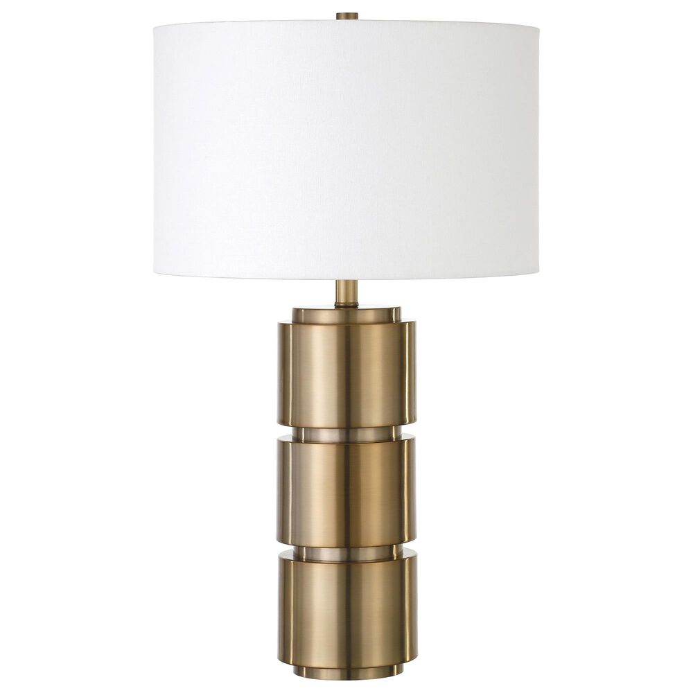Hudson and Canal Campbell Table Lamp in Brass, , large