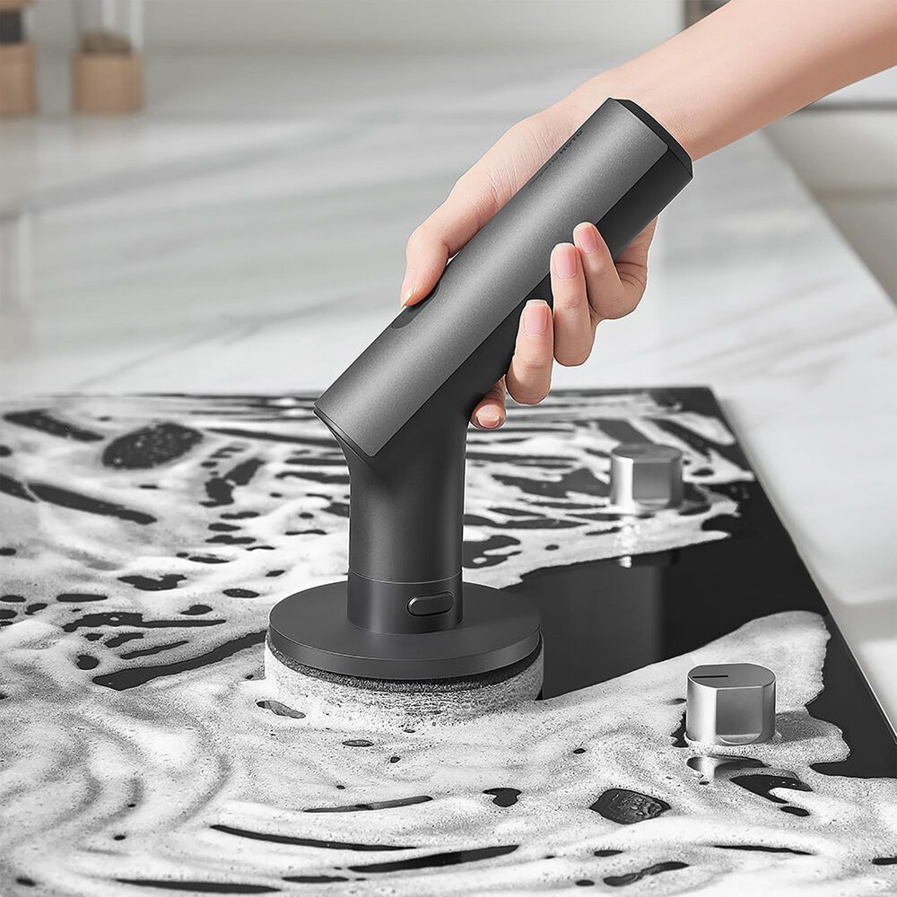 Hoto Tools Electric Spin Scrubber in Grey and Black, , large