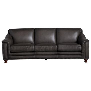 Hydeline Billingham Leather Stationary Sofa in Ash, , large