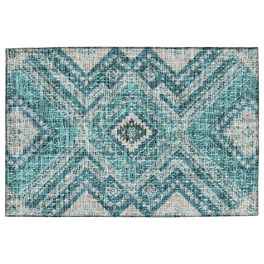 Dalyn Rug Company Portico PO5 Teal 1"8" x 2"6" Area Rug, , large