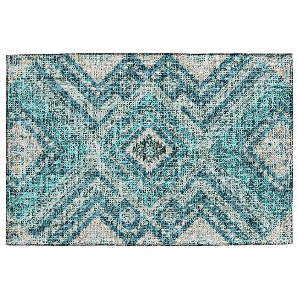 Dalyn Rug Company Portico PO5 Teal 1"8" x 2"6" Area Rug, , large
