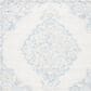 Safavieh Micro-Loop MLP516A 2"3" x 9" Ivory and Blue Runner, , large