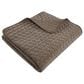 Levtex Velvet Stitch 50" x 60" Quilted Throw in Cocoa, , large
