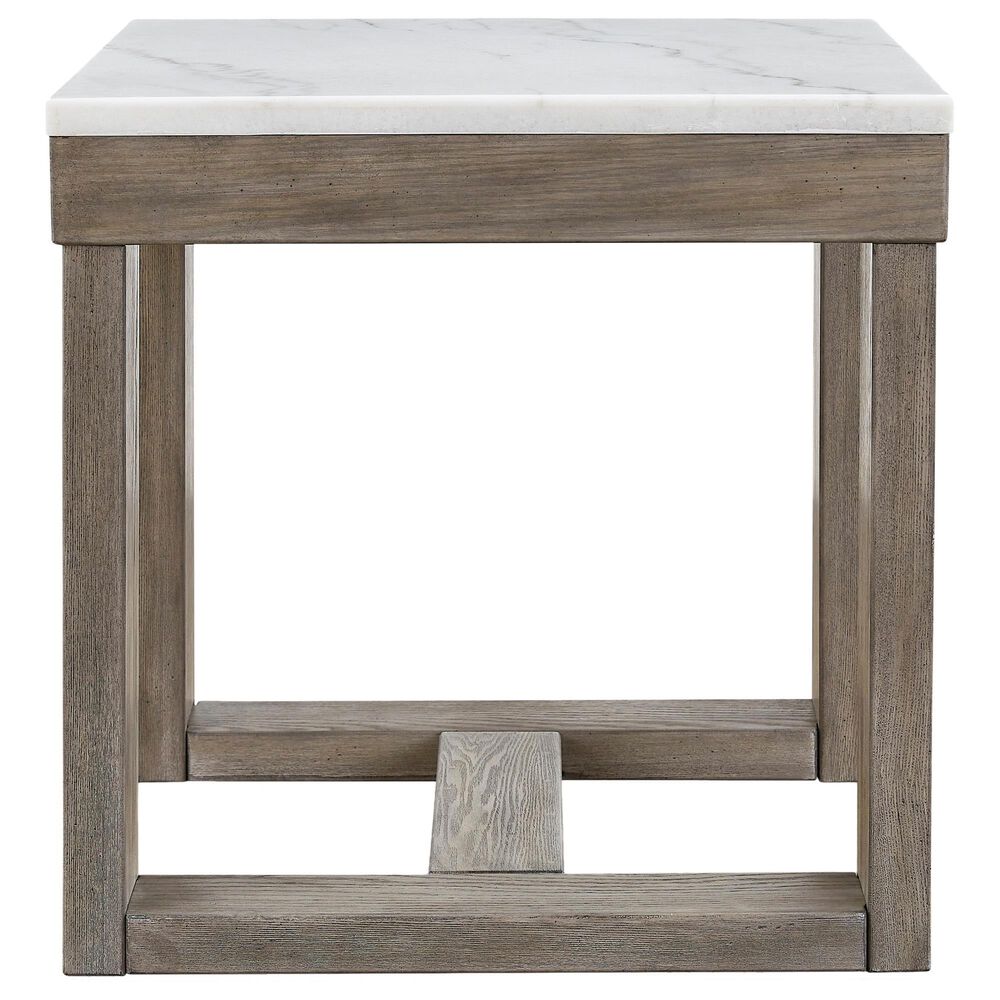 Ashley Loyaska End Table in Grayish Brown and Ivory, , large