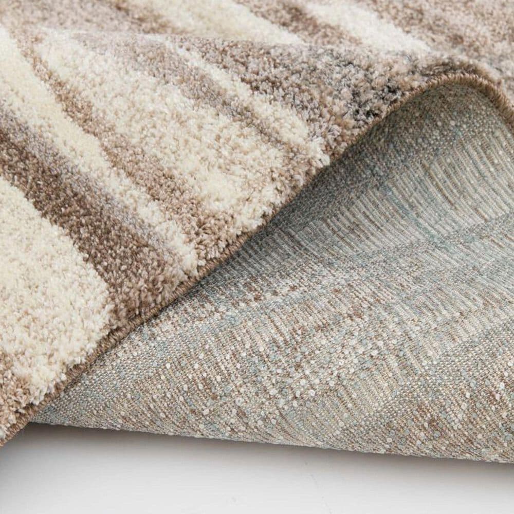 Central Oriental Structures Bryson Buff and Metal 7'10" x 9'10" Area Rug, , large