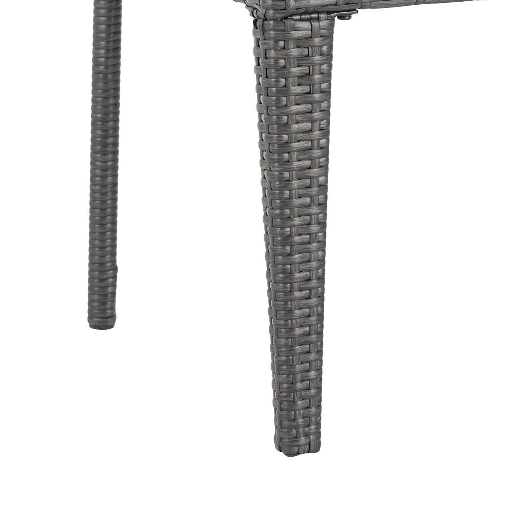 Hearth and Haven Farley Outdoor Side Chair in Gray &#40;Set of 2&#41;, , large