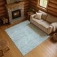 Dalyn Rug Company Soft Essentials Solid Sky 3" x 5" Indoor/Outdoor Area Rug, , large
