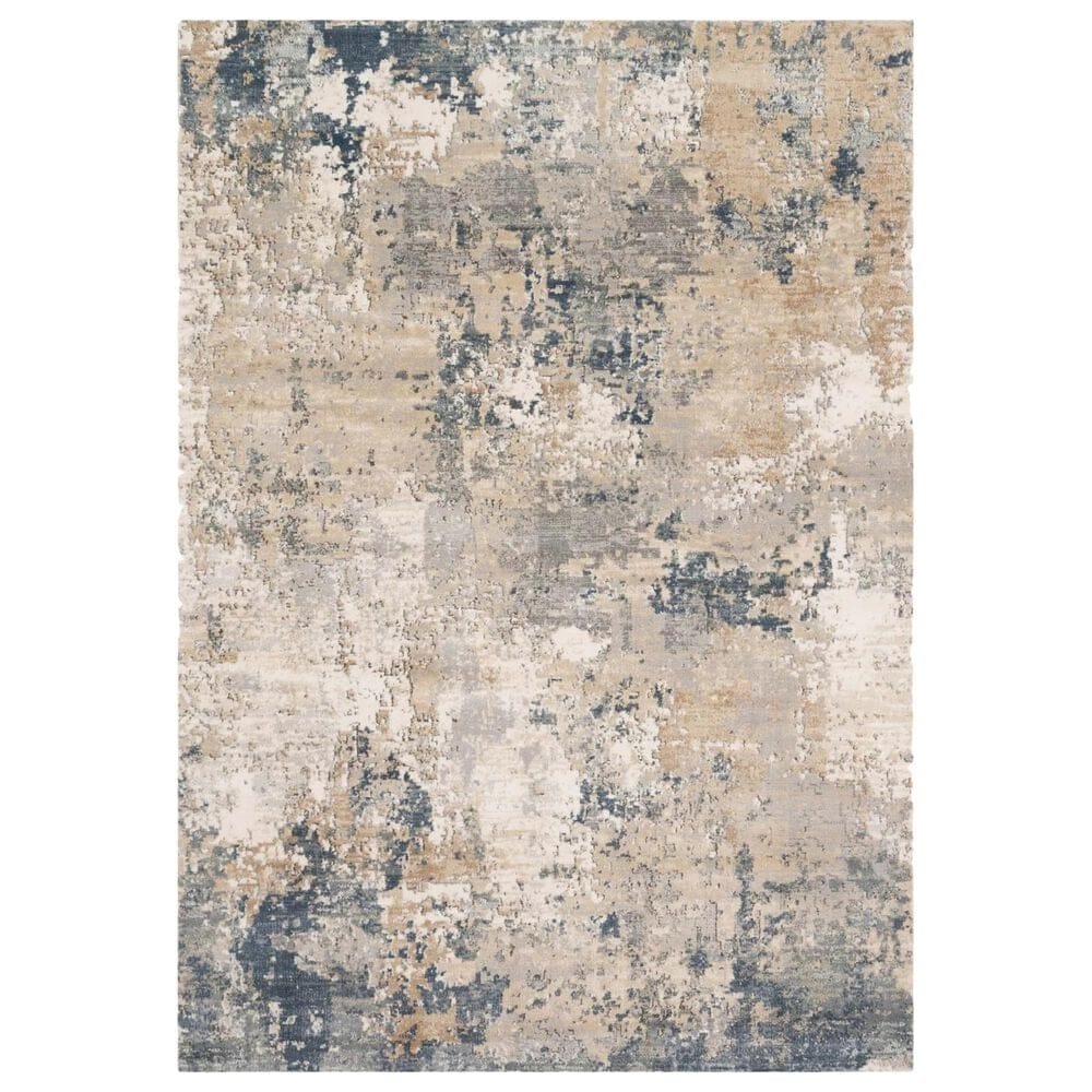 Loloi II Teagan TEA-06 3"4" x 5"7" Sand and Mist Scatter Rug, , large