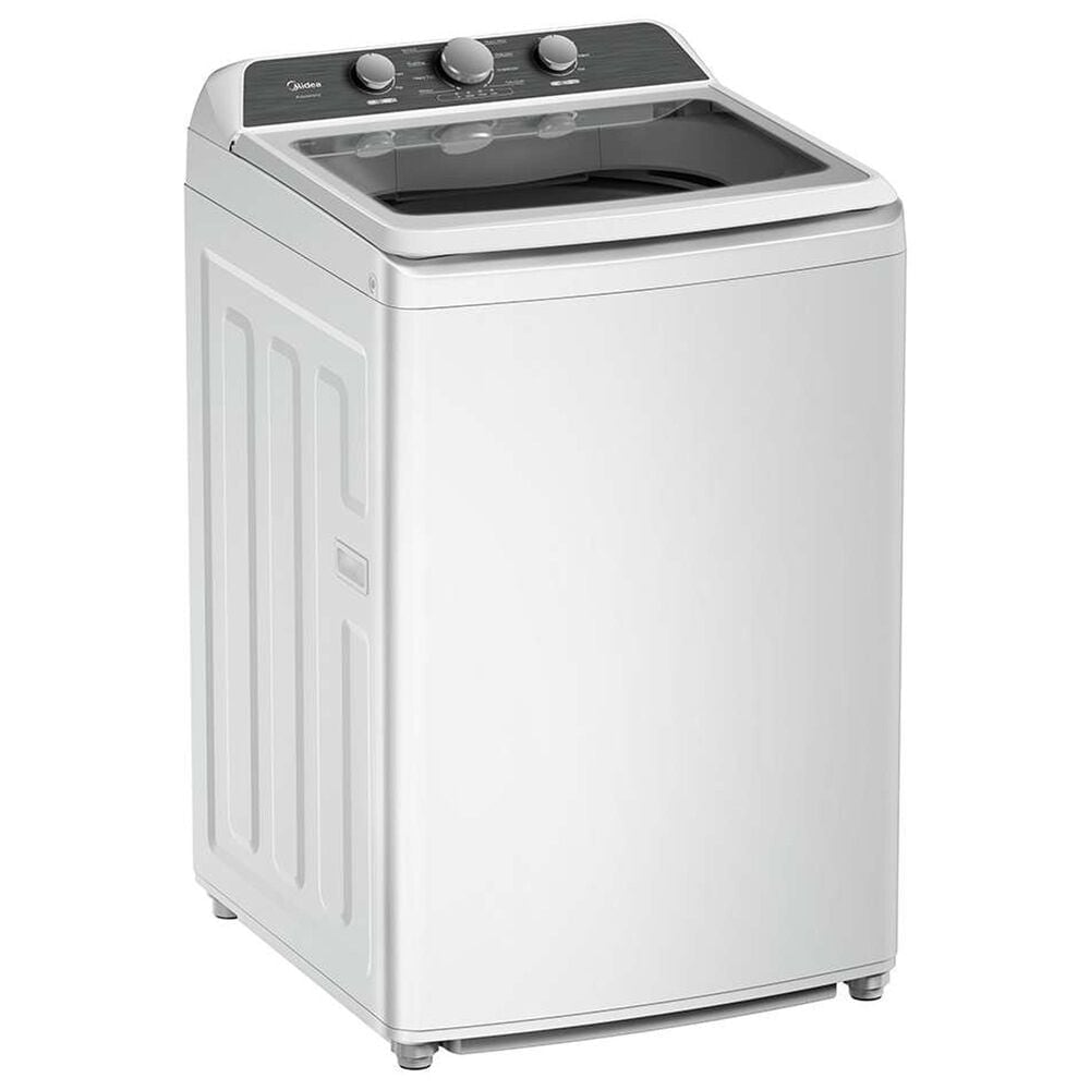 Midea 4.1 Cu.Ft. Top Load Washer and 7.0 Cu. Ft. Gas Dryer Laundry Pair in White, , large