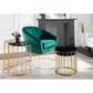 Lumisource Canary 2-Piece Nesting Ottoman Set in Black Velvet and Gold, , large