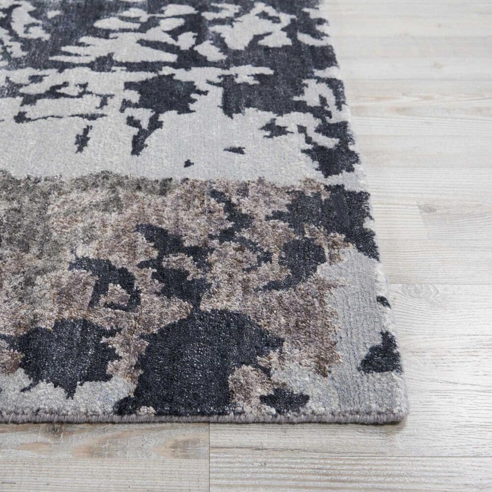 Nourison Silk Shadows 7&#39;9&quot; x 9&#39;9&quot; Silver and Grey Area Rug, , large