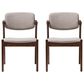 Baxton Studio Elegant Arm Chair in Dark Walnut (Set of 2), , large