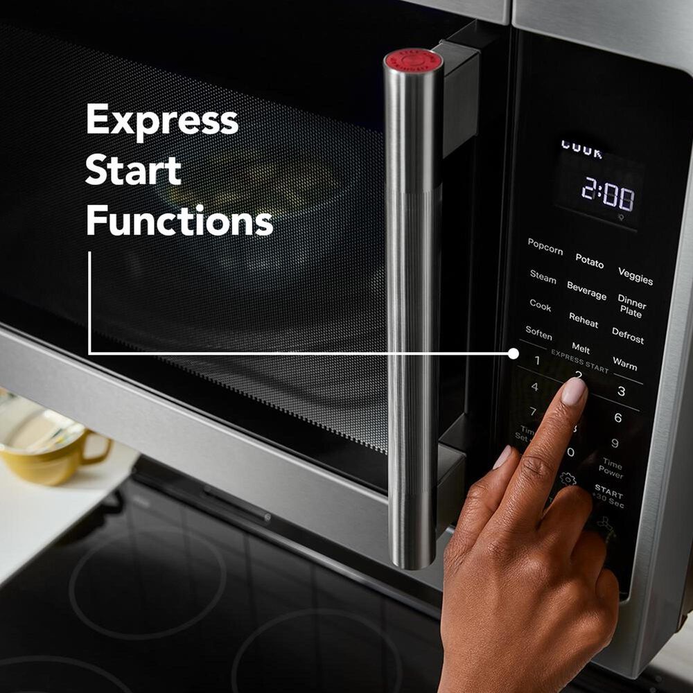 KitchenAid 2.1 Cu. Ft. Over-the-Range Microwave Hood Combination in PrintShield Stainless Steel, , large