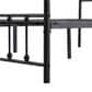 HOMLUX Twin Metal Bed Frame in Black, , large