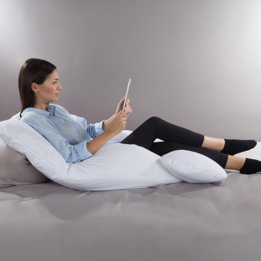 Timberlake 7-in-1 Full Body Pillow with Removable Cover in White, , large