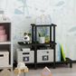 HOMLUX Turn-N-Tube 3-Tier Display Rack in Espresso and Black, , large