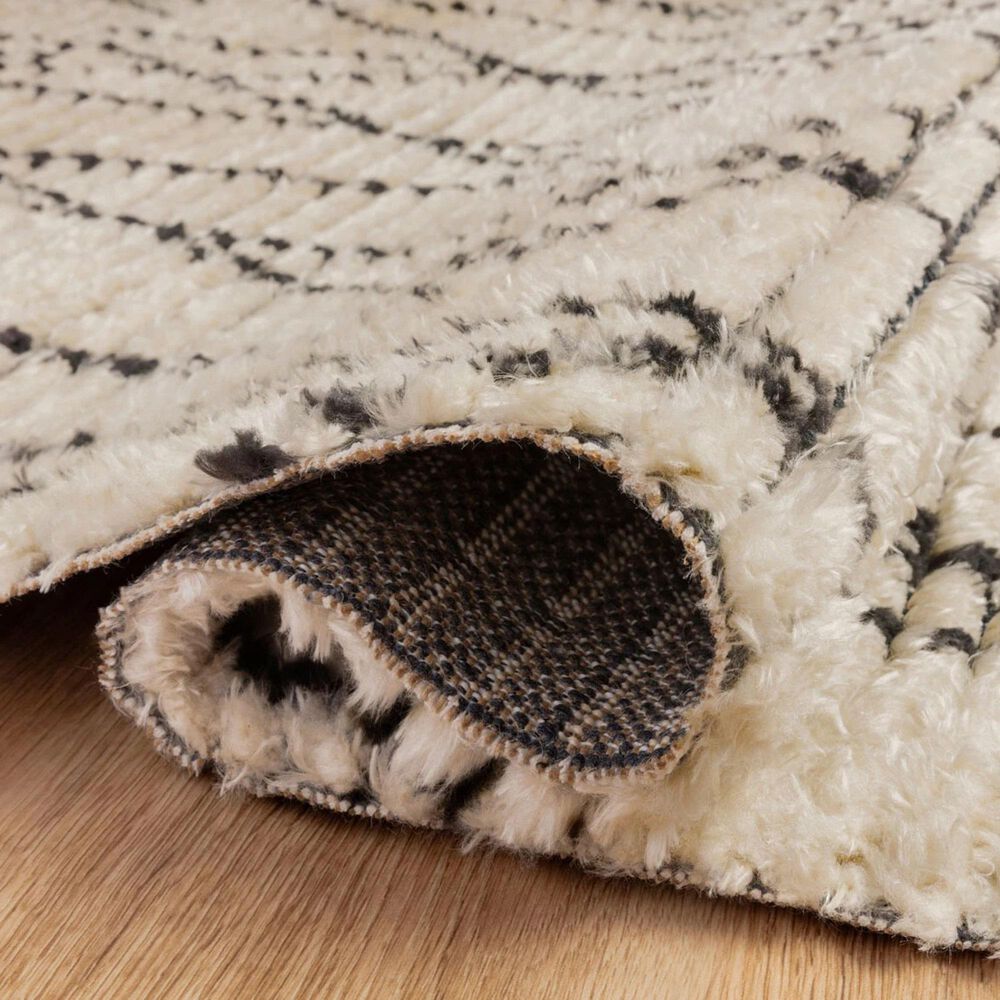 Chris Loves Julia x Loloi Alice ALI-01 2&#39;7&quot; x 4&#39; Cream and Charcoal Area Rug, , large