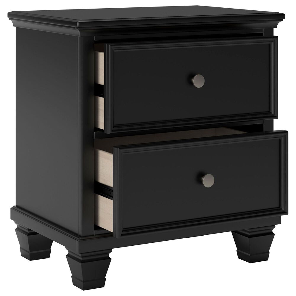 Ashley Lanolee 2-Drawer Nightstand in Black, , large