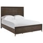 Furniture Worldwide Montclair 4 Piece Queen Panel Bedroom Set in Embossed Cocoa and Smoked Gold, , large