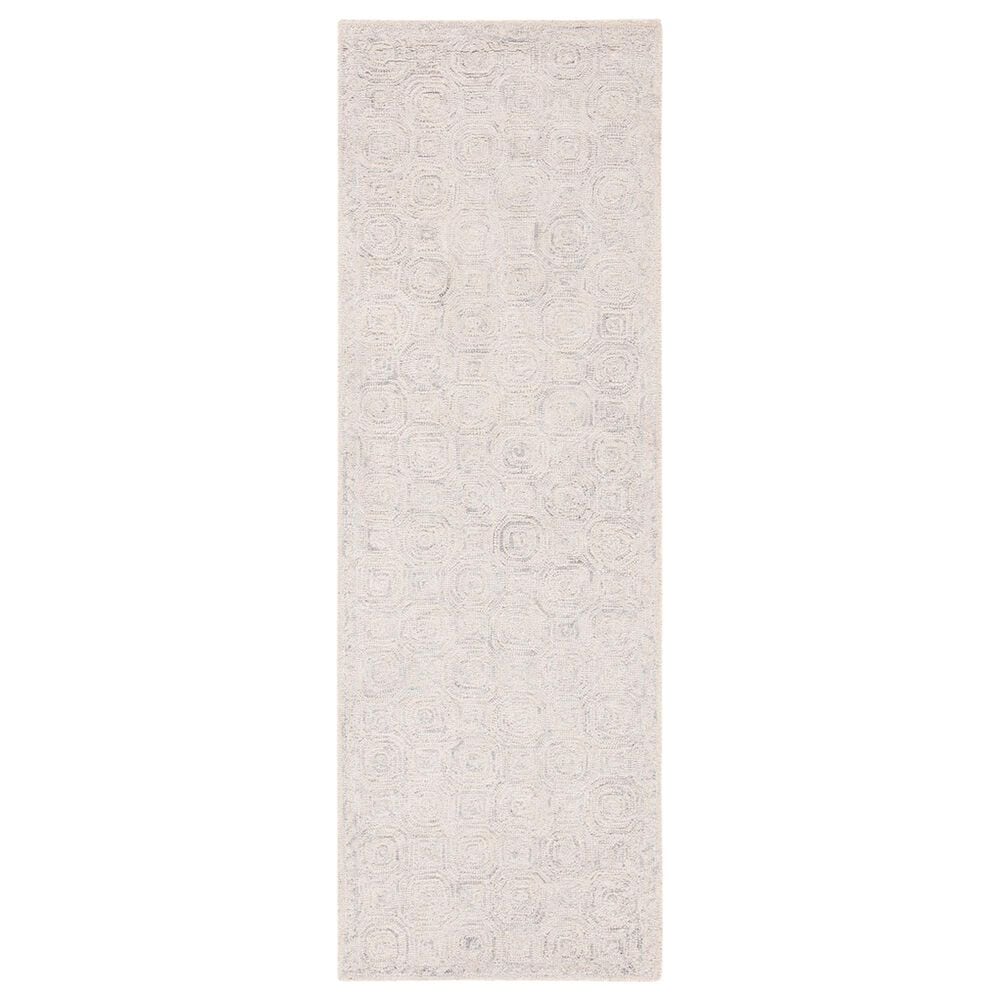Safavieh Micro-Loop 2"3" x 8" Silver and Grey Runner, , large