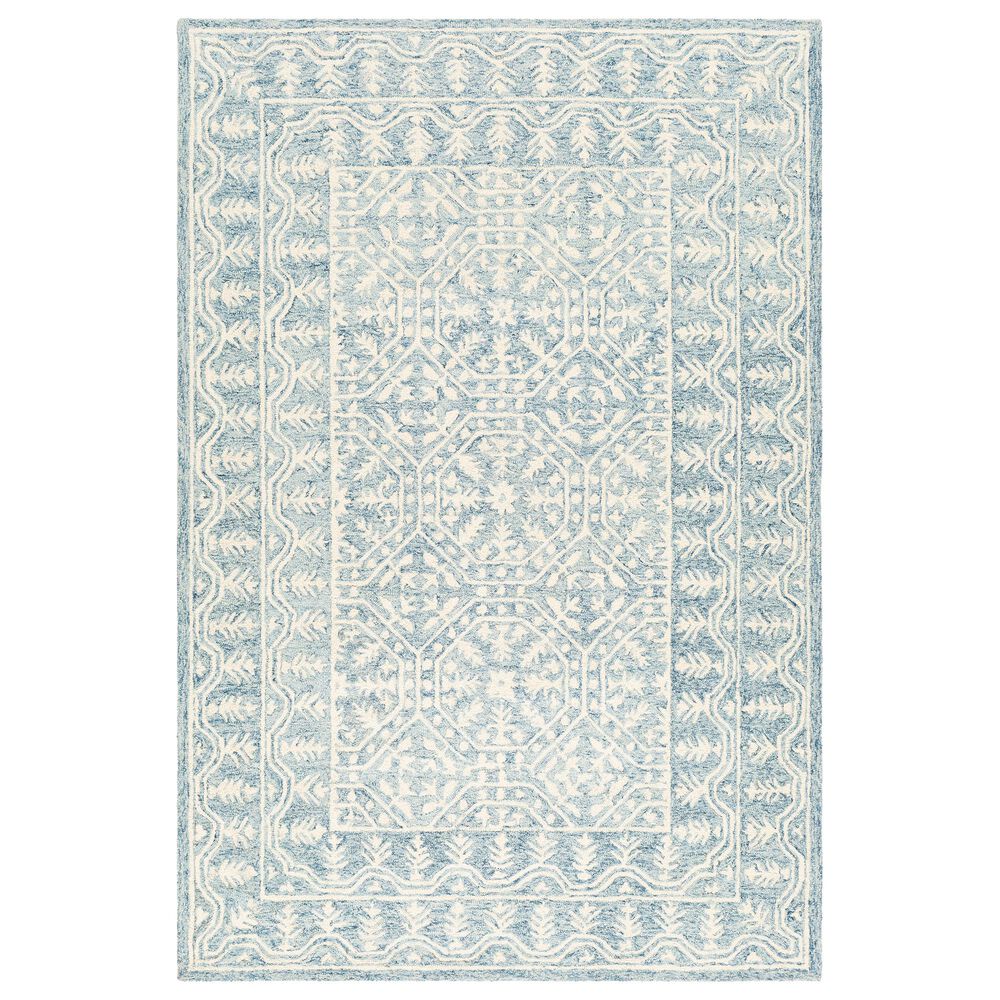 Surya Granada GND-2316 5' x 7'6" Pale Blue, Beige and Sky Blue Area Rug, , large