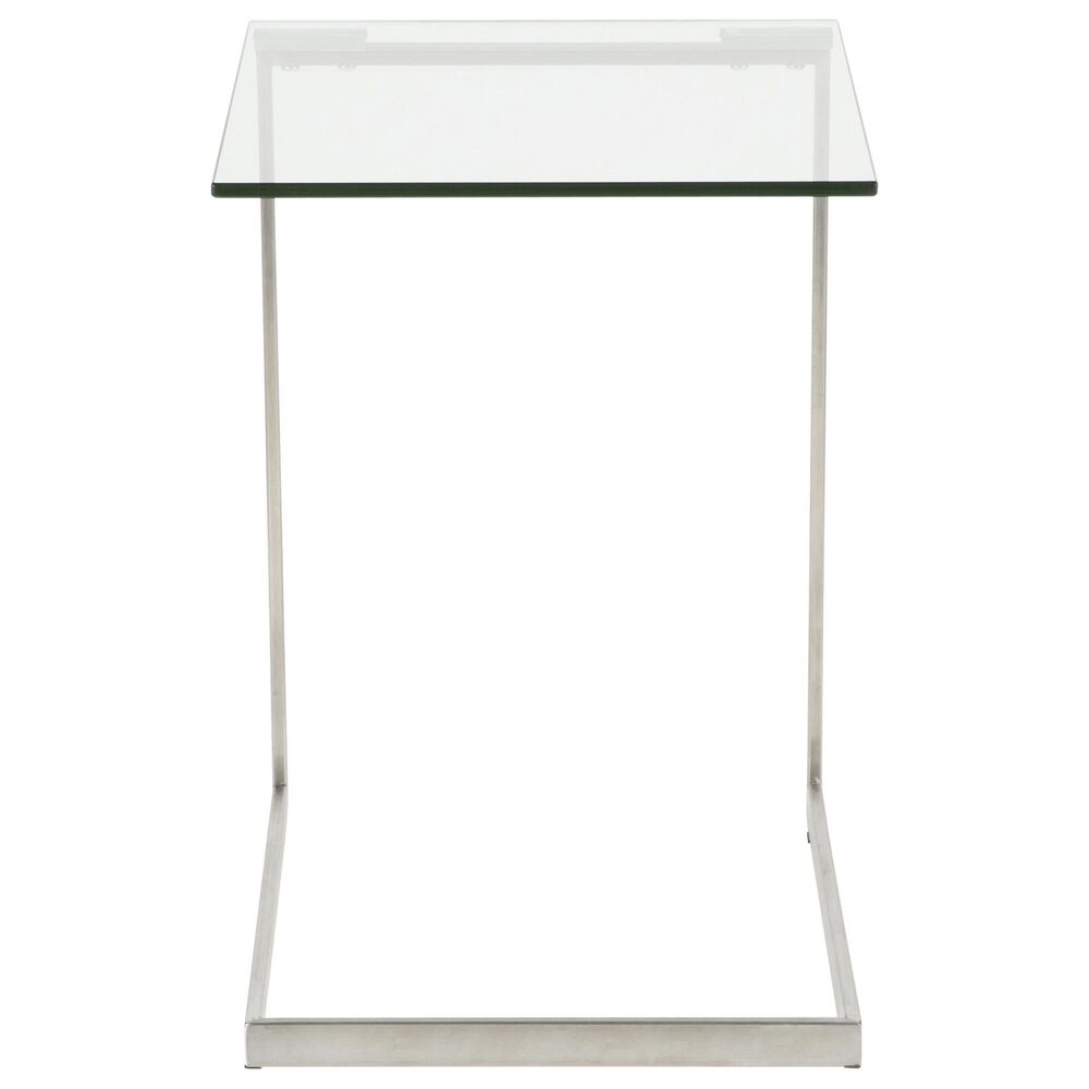 Lumisource Zenn End Table in Stainless Steel and Clear, , large